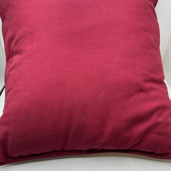 Winter Scene Parent & child Snow People Needle Point Throw Pillow. 15.5” - Picture 9 of 10